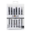 MODA Beautiful Eyes Black 7pc Makeup Brush Kit – Travel