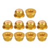 sourcing map Nylon Insert Hex Lock Nuts, 10pcs - M3