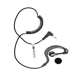 2.5mm G Shape Soft Ear Hook Listen/Receive Only Earpiece Headset Compatible with MOTOROLA Radio (1 Pin) TLKR