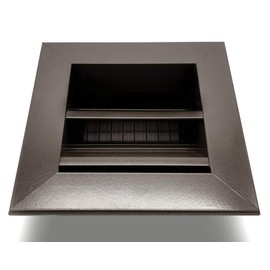 8" w X 8" h Aluminum Exterior Vent for Walls & Crawlspace - Rain & Waterproof Air Vent with Screen Mesh - HVAC Grille - Brown [Outer Dimensions 9.5”w x 9.5”h]