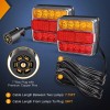 Nilight Magnetic LED Trailer Towing Light Kit 24ft Cable with