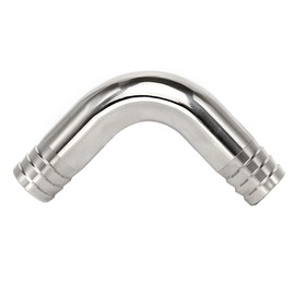 Pysrych 304 Stainless Steel Sanitary Hose Barb Fitting 1-1/4" Barbed x 1-1/4" Barbed 90 Degree Elbow