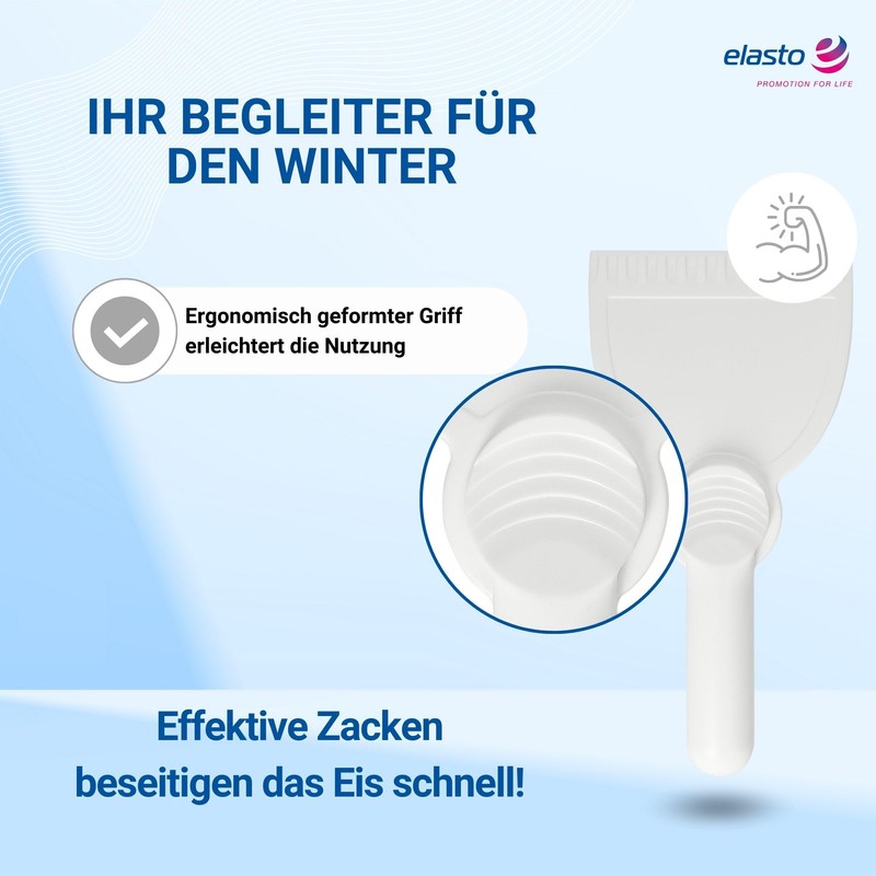 Car Ice Scraper with Handle - Ice Scraper with Non-Slip