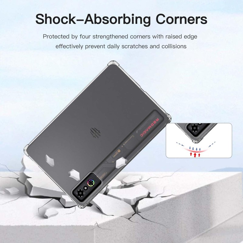 YAJOJO Funda Protectora de TPU Compatible con REDMAGIC Astra Gaming/RedMagic