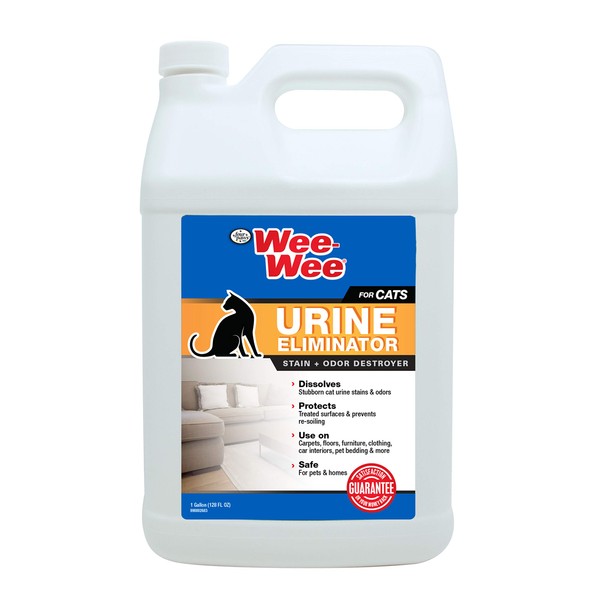 Four Paws Wee-Wee Cat Urine Eliminator Stain and Odor Destroyer 128 Ounces