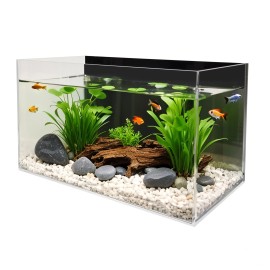 FixtureDisplays 16.1 X 7.9 X 8.3" 5 Gallon Premium Clear Acrylic Fish Tank