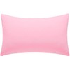 Cotton Connection luxury pollyCotton plain pillow case (Pink)