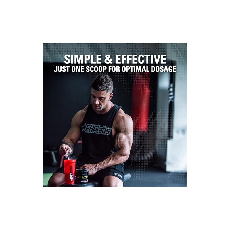 EHPlabs OxyShred Hardcore Polvo termogénico para preentrenamiento para triturar, polvo