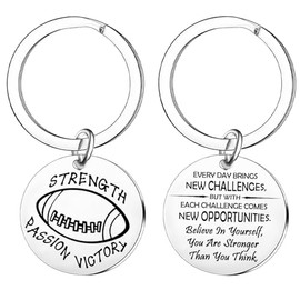 Nfyxcaz Keyring for Rugby Players American Football Keychain Rugby Team Gift for Rugby Coach Player