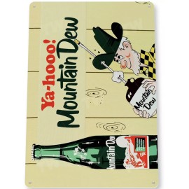 Tinworld TIN SIGN Yahoo Mountain Dew Retro Soda Sign Kitchen Cave Garage 11x8 Inch
