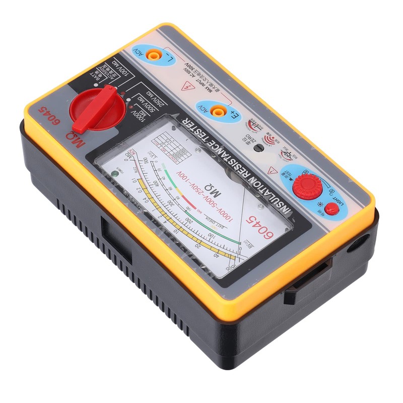 TY6045 Megohmmeter Insulation Resistor, Tester Insulation Tester Portable Megohmmeter 1000V