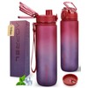AOPREL Leakproof Water Bottle 1L/650ML with Time Marker, BPA-Free Tritan