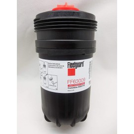 Fleetguard FF63009 (Cummins 5303743) Fuel Filter w/ NanoNet Hi Performance Filtration for Cummins B/L Series Engine, 2x Contaminant Holding Cap, Best in Class Protection&Longer Fuel System Life