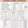 Cleaning Planner & Schedule Checklist Organizer – Daily, Weekly, Monthly