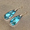 Cape Diablo Ocean Energy Protection Teardrop Earrings - Healing Regalite