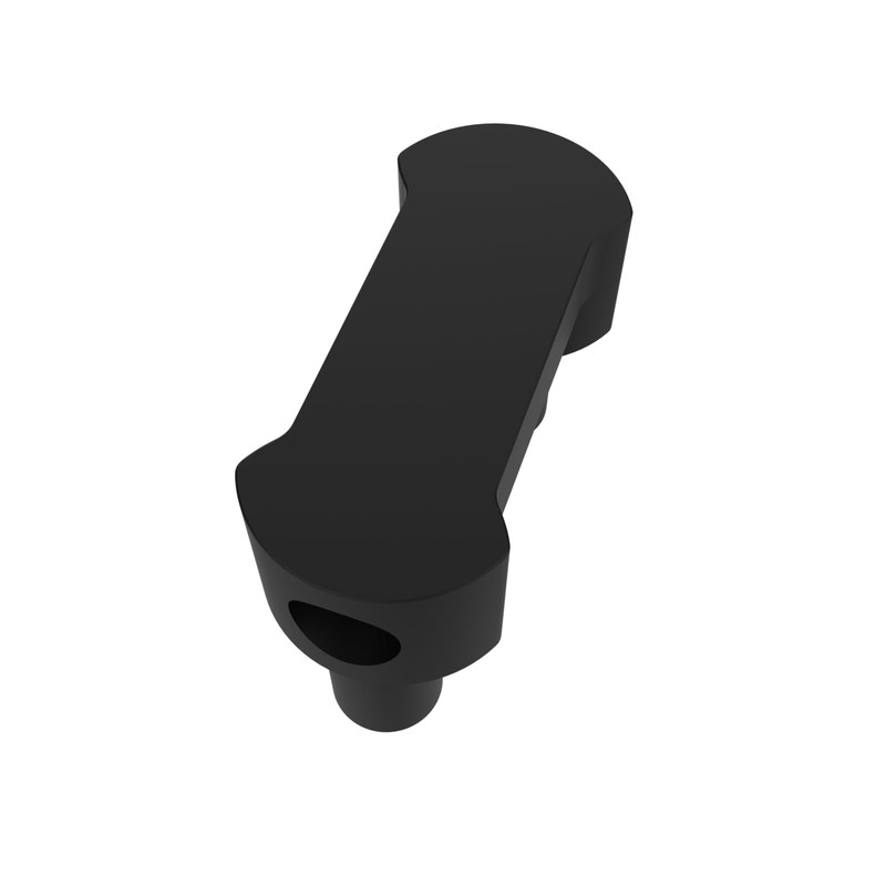 1-Inch Handlebar Risers with 1-Inch or 2-Inch Height, Matte Black