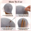 Heclia Self-Punching Silicone Highlight Cap for Hair 4pcs Silicone Professional