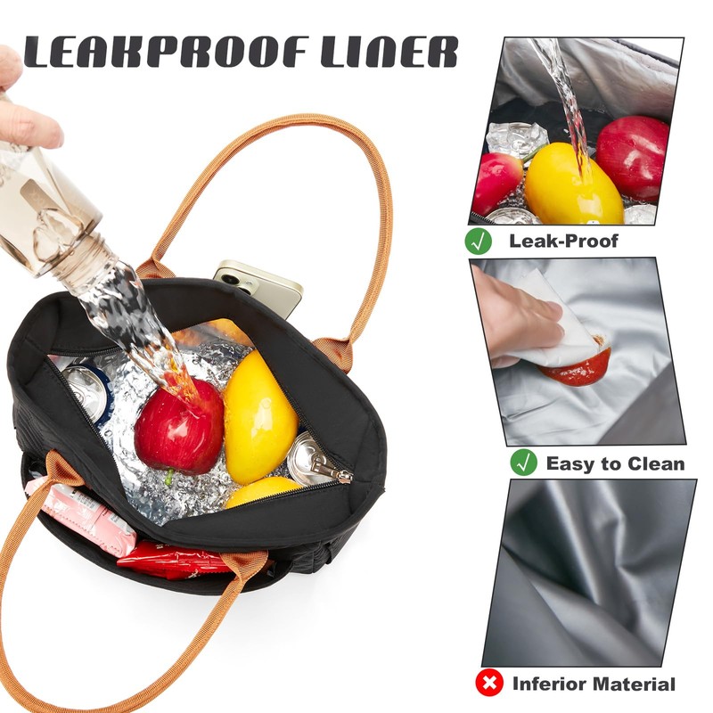 Lunch Bag for Women, Insulated Lunch Box for Work, Large