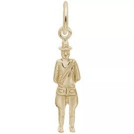 Rembrandt Gold-Plated Sterling Silver Canadian Mountie Charm by Rembrandt