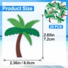 PAGOW 20 Pcs Green Coconut Palm Tree Iron on Patches,