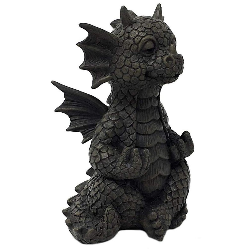 MystiCalls - Garden Dragon Figurine - Yoga Model Small -