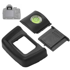 Zunate Viewfinder Eyecup Kit for D5000, DK-24 Digital Camera Eyepiece Eyecup Viewfinder Eyecup Protector with Cold Shoe Cover for D5000