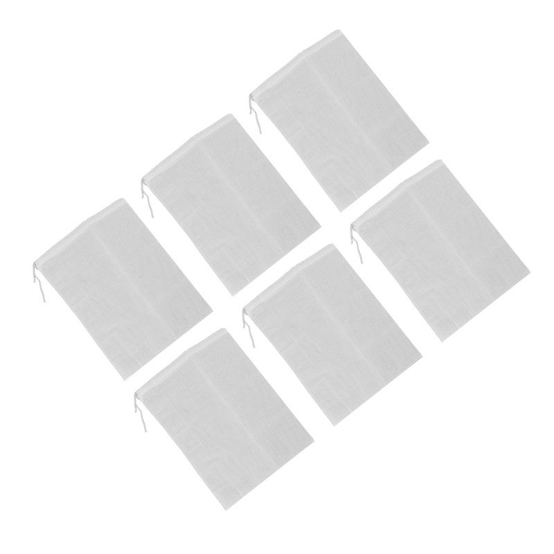12Pcs Reusable Empty Tea Bags Drawstring Spice Cheesecloth Soup Bags