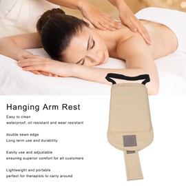 Hanging Arm Rest, Waterproof Adjustable Armrest Hanging Massage Table Accessories Hanging Arm Rest Pad Board Massage Armrest Table Belt Salon Armrest Support Hanging Shelf for Massage Table