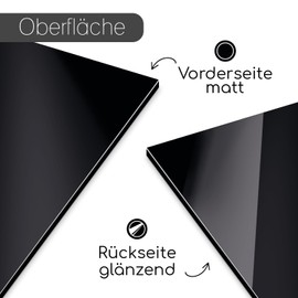 Aluminium Composite Panel, Black, Weatherproof Aluminium Sign, for Model Making, Exhibition Construction, Signage, DIY, Screen Print, 20 x 30 cm