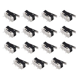15pcs Audio Fan Micro Switch AC 1A 125V 3 Pin SPDT NO + NC Hinge Lever Momentary Push Button Micro Limit Switch for Single Board Computer