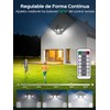 Lightasea LED Spotlight with Motion Sensor Outdoor, 100 W, 10000