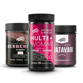 Bpn Pro Combo Metabolismo Femenino  Pack Berberina  Multivitamnico Mujer  Shatavari  Suplemento Para Acompaar Energa, Rutina Diaria, Bienestar...     