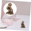 iplusmile 1Pc Mini Monkey Shape Copper Ornament Cute Desktop Decor