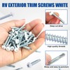 RV Screws White Pan Head Screw 8 X 1 for