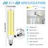 ZHENMING Updated Dimjmable E11 LED Bulb 100W 120W 150W Halogen