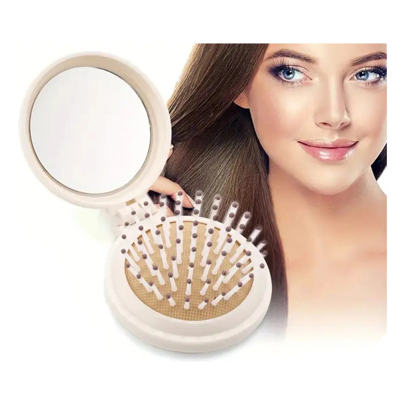 10pcs Espejos De Bolsillo Para Maquillaje Portátil Con Peine