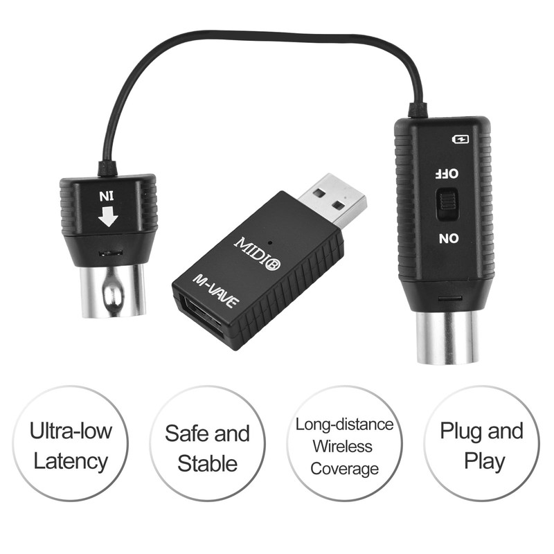 Sunydog New MS1 Mini Wireless Transmission System MIDI System MIDI