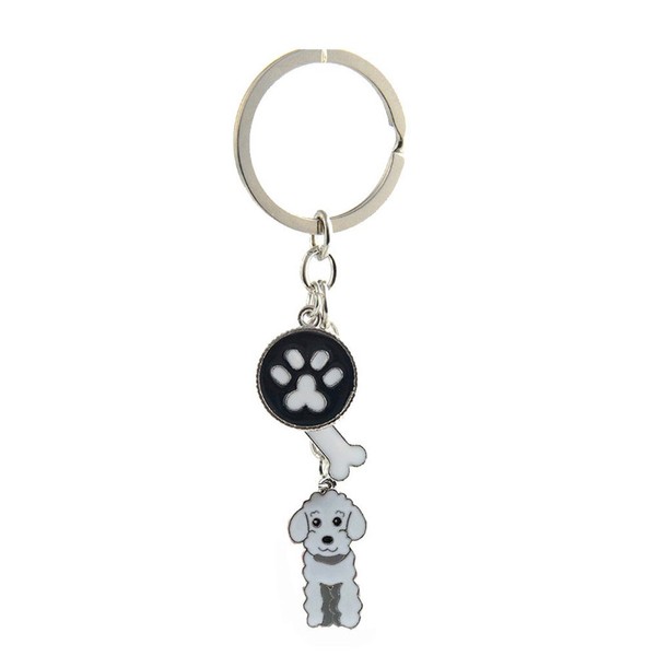 bbeart® Dog Keyring Keychain, Key Ring Made of Small Dog