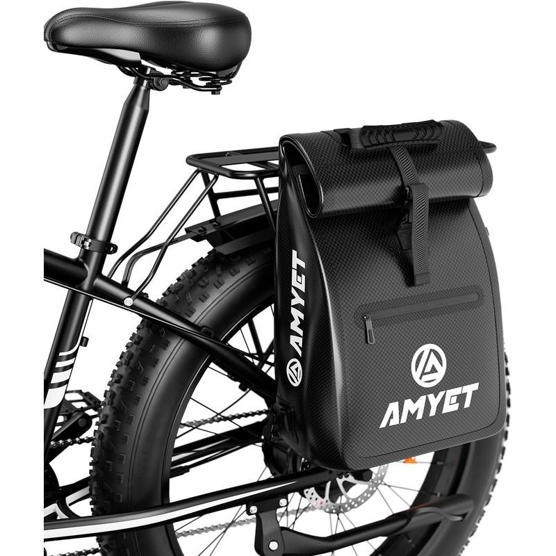 AMYET Bike Rear Pannier Bag Cycling Rear Rack Waterproof Storage