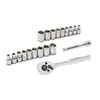 Kobalt 20-Piece Standard (SAE) and Metric Mechanic's Tool Set with