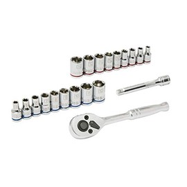 Kobalt 20-Piece Standard (SAE) and Metric Mechanic's Tool Set with Hard Case