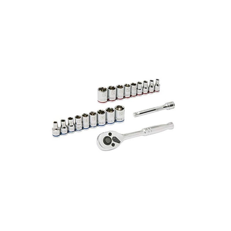 Kobalt 20-Piece Standard (SAE) and Metric Mechanic's Tool Set with