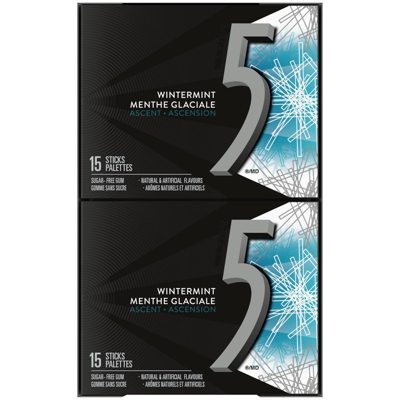 Wrigley 5 Ascent Escalating Wintermint, 10ct/150 sticks total