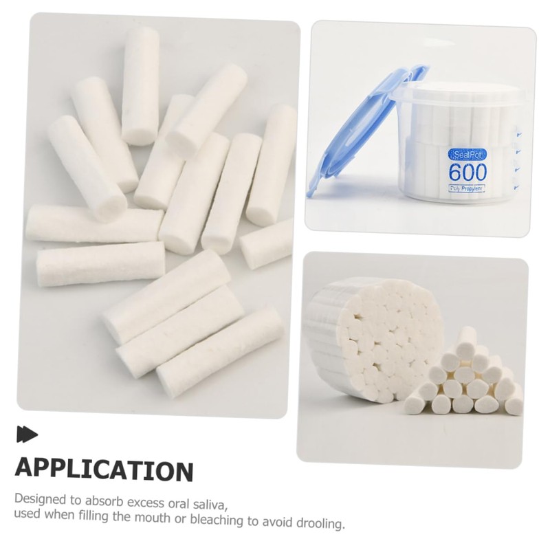 FOMIYES 1 Box Rolled Cotton Nose Plugs for Nose Dentists