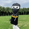Wooden Golf Headcovers 3 Wooden Headcovers Hybrid Headcover Embroidery Ninja