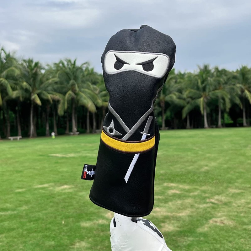 Wooden Golf Headcovers 3 Wooden Headcovers Hybrid Headcover Embroidery Ninja