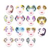 15 Pcs Face Paint Stencils Set PP Reusable Temporary Face