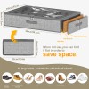 32 Pairs Foldable Underbed Shoe Storage Boxes Extra Large Underbed