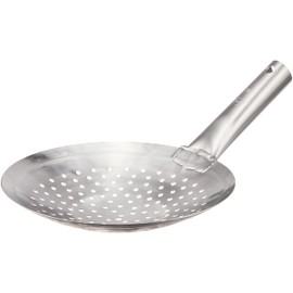 Endoshoji ASY29021 TKG Wok, Beijing Wok, Slotted Charen Pot, Stainless Steel, Rustproof, Durable; Width x Depth x Height (inches) 13.4 x 8.3 x 3.1 inches (340 x 210 x 80 mm), Weight: 11.8 oz (320 g), For Dicing Chinese Cuisine, Commercial Use