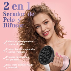 Bartrimber Heißluftdiffusor für lockiges Haar, Keramiktechnologie